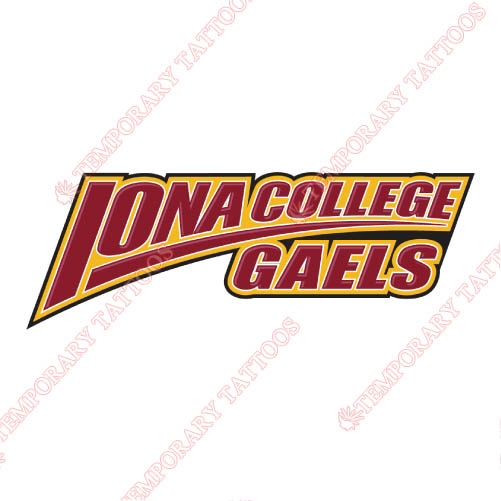 Iona Gaels Customize Temporary Tattoos Stickers NO.4646